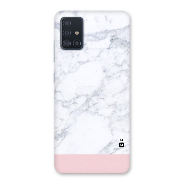 Pink White Merge Marble Back Case for Galaxy A51