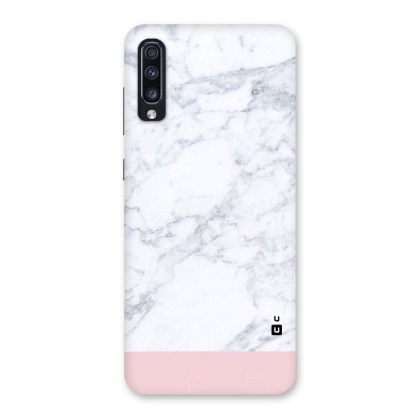 Pink White Merge Marble Back Case for Galaxy A70s