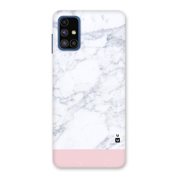 Pink White Merge Marble Back Case for Galaxy M51