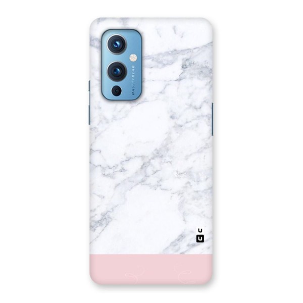 Pink White Merge Marble Back Case for OnePlus 9