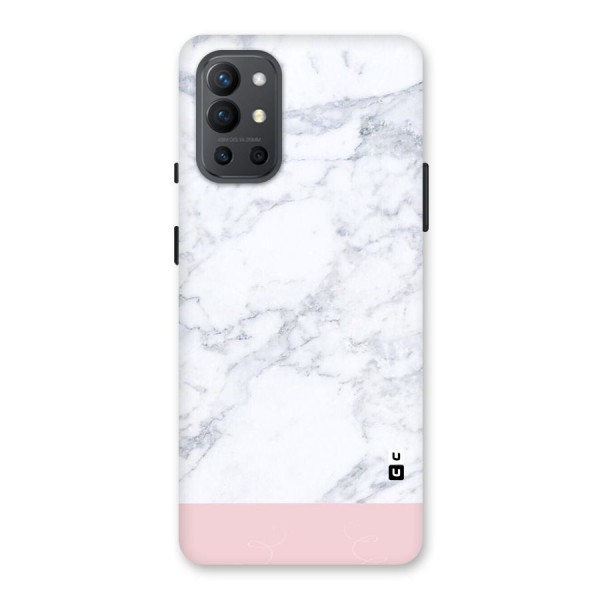 Pink White Merge Marble Back Case for OnePlus 9R