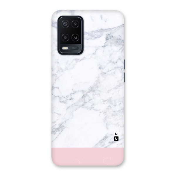 Pink White Merge Marble Back Case for Oppo A54