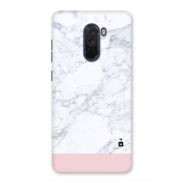 Pink White Merge Marble Back Case for Poco F1