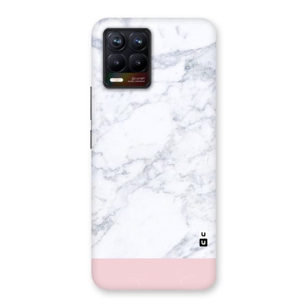 Pink White Merge Marble Back Case for Realme 8