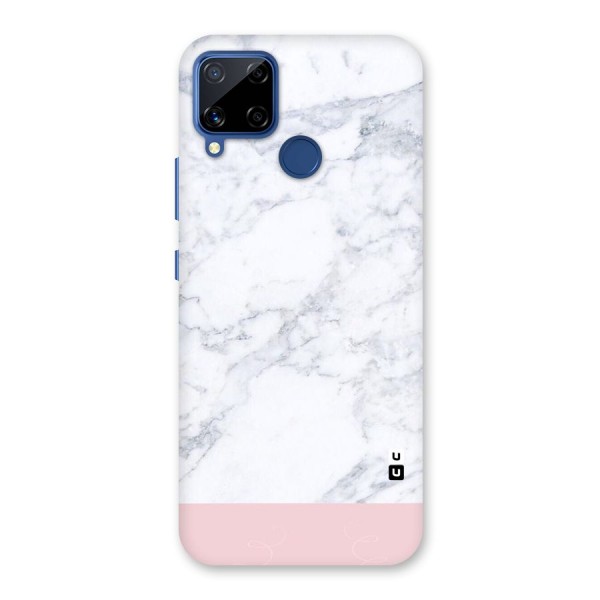 Pink White Merge Marble Back Case for Realme C12