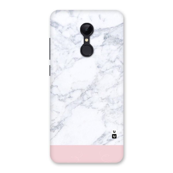 Pink White Merge Marble Back Case for Redmi 5