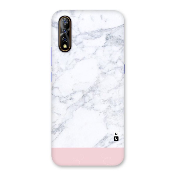 Pink White Merge Marble Back Case for Vivo S1