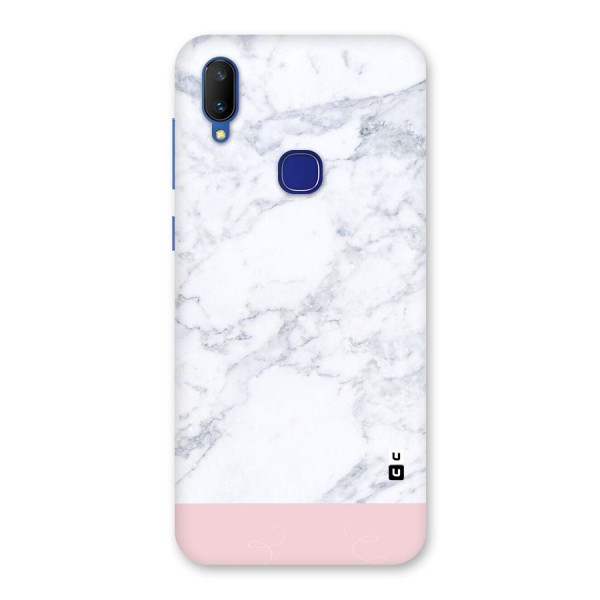 Pink White Merge Marble Back Case for Vivo V11