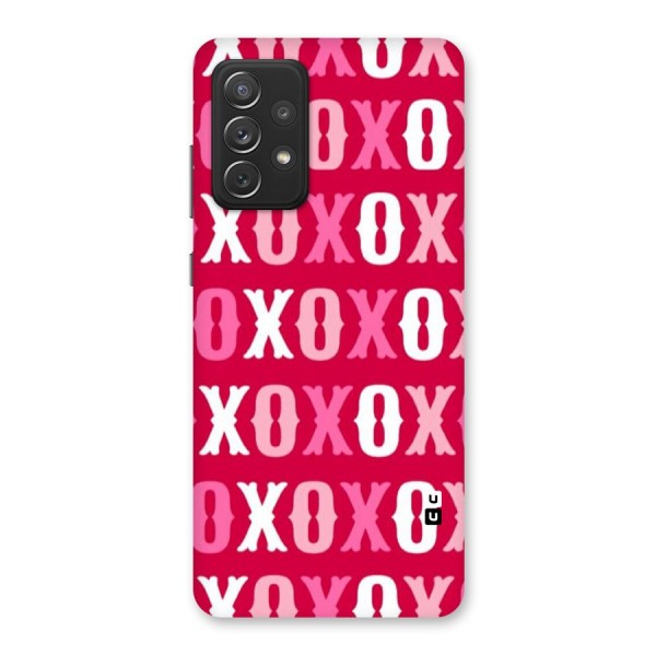 Pink White Xoxo Back Case for Galaxy A72