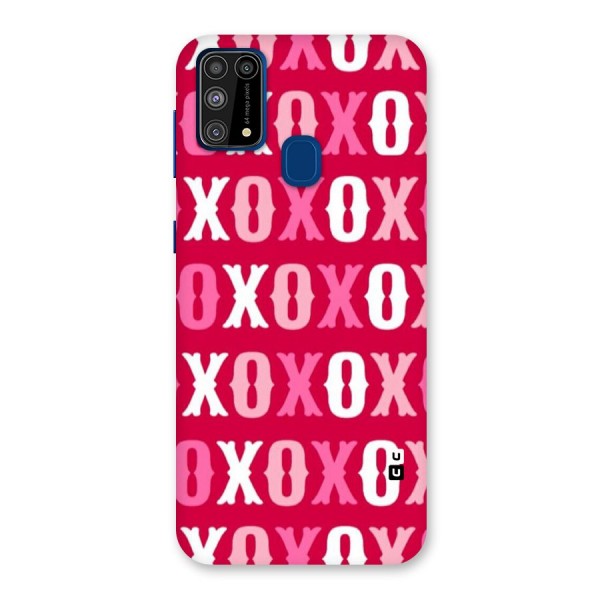 Pink White Xoxo Back Case for Galaxy F41