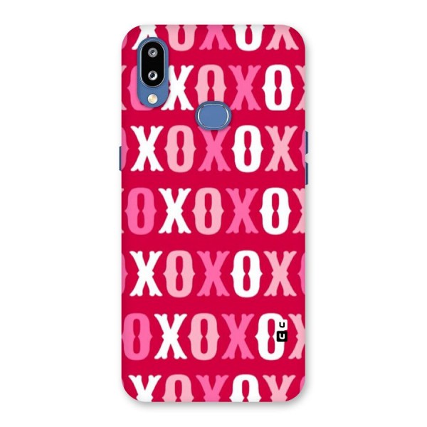 Pink White Xoxo Back Case for Galaxy M01s