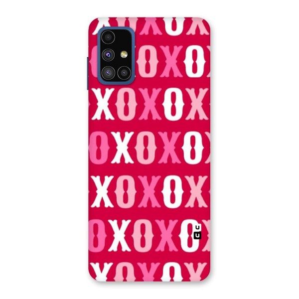 Pink White Xoxo Back Case for Galaxy M51