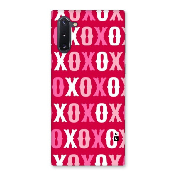 Pink White Xoxo Back Case for Galaxy Note 10