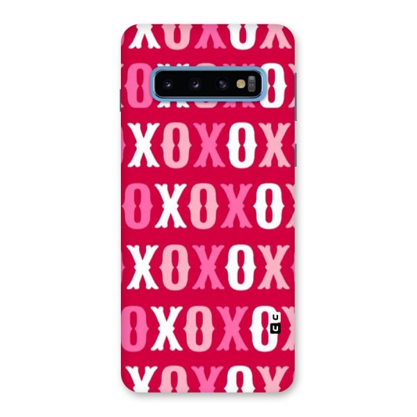 Pink White Xoxo Back Case for Galaxy S10