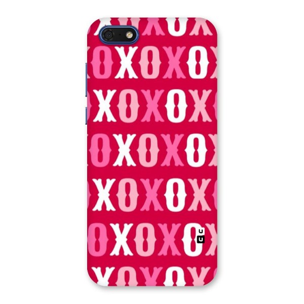 Pink White Xoxo Back Case for Honor 7s