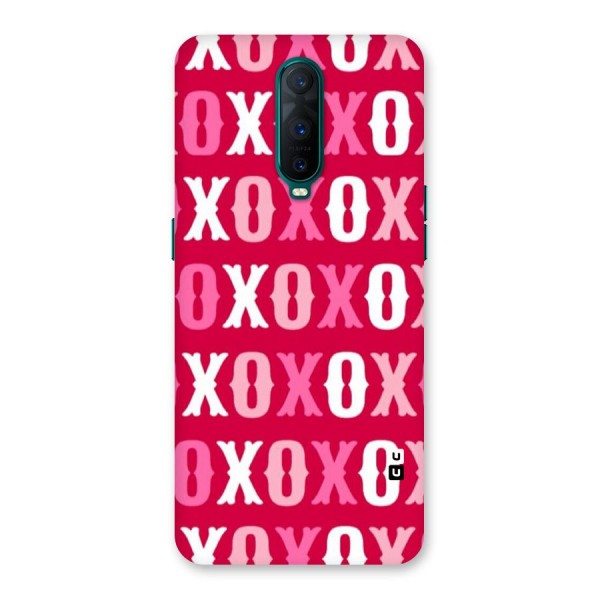 Pink White Xoxo Back Case for Oppo R17 Pro