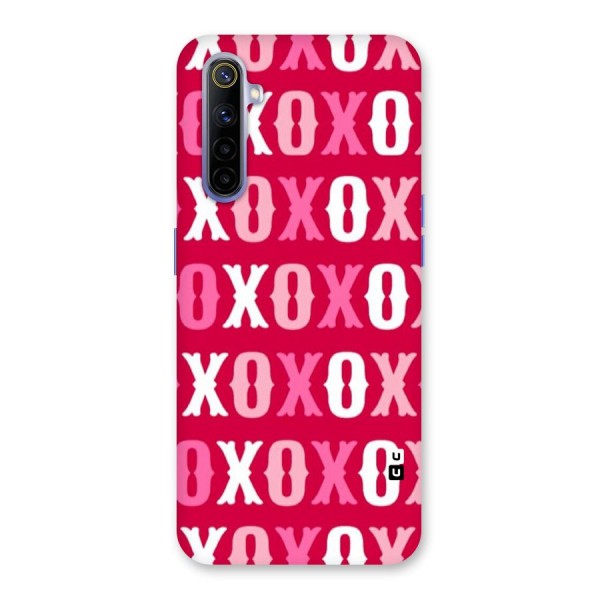 Pink White Xoxo Back Case for Realme 6