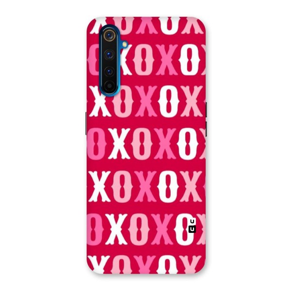 Pink White Xoxo Back Case for Realme 6 Pro