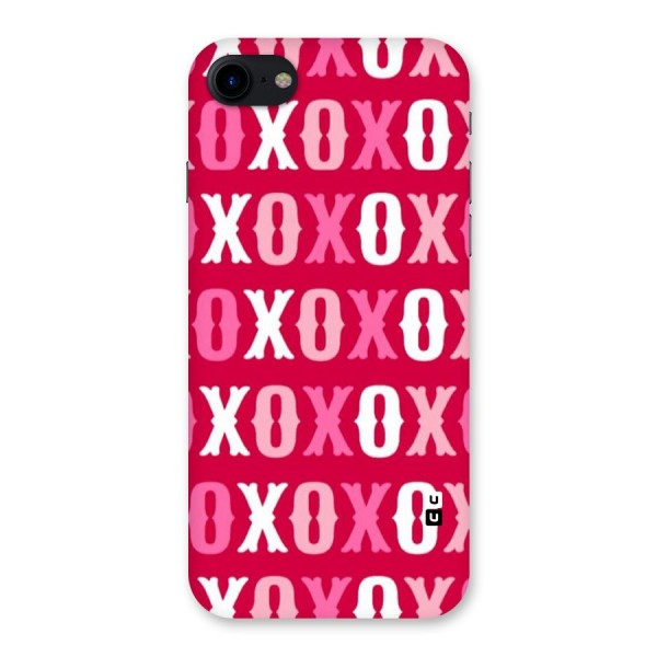 Pink White Xoxo Back Case for iPhone SE 2020