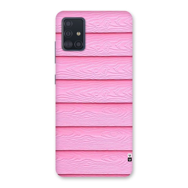 Pink Wood Back Case for Galaxy A51