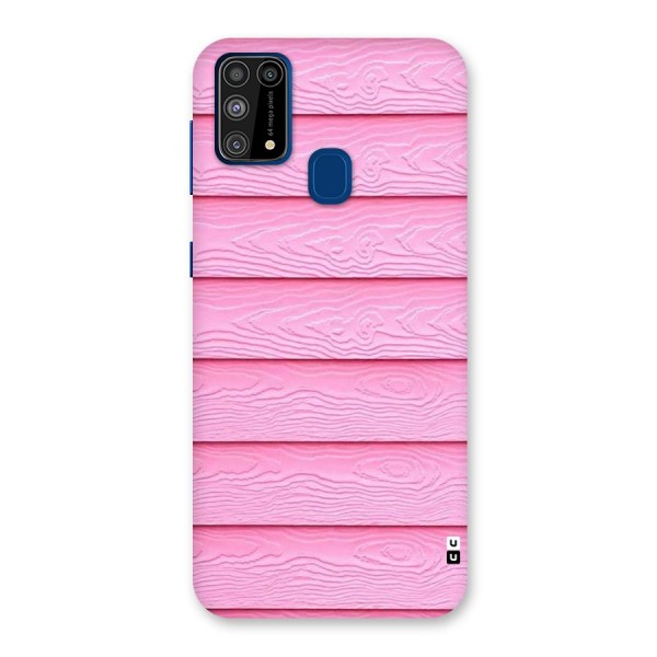 Pink Wood Back Case for Galaxy F41