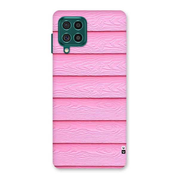 Pink Wood Back Case for Galaxy F62