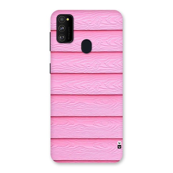 Pink Wood Back Case for Galaxy M21