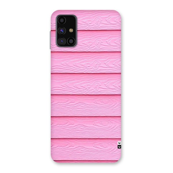 Pink Wood Back Case for Galaxy M31s