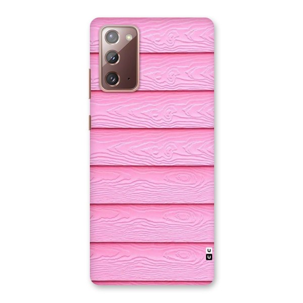 Pink Wood Back Case for Galaxy Note 20