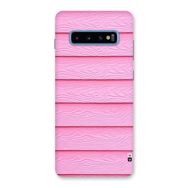 Pink Wood Back Case for Galaxy S10 Plus