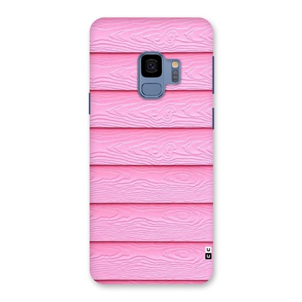 Pink Wood Back Case for Galaxy S9