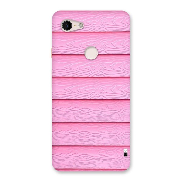 Pink Wood Back Case for Google Pixel 3 XL