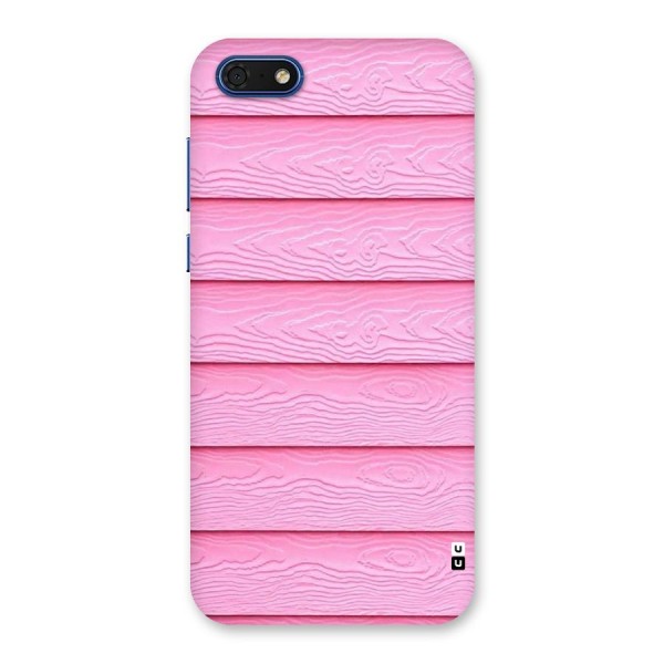 Pink Wood Back Case for Honor 7s