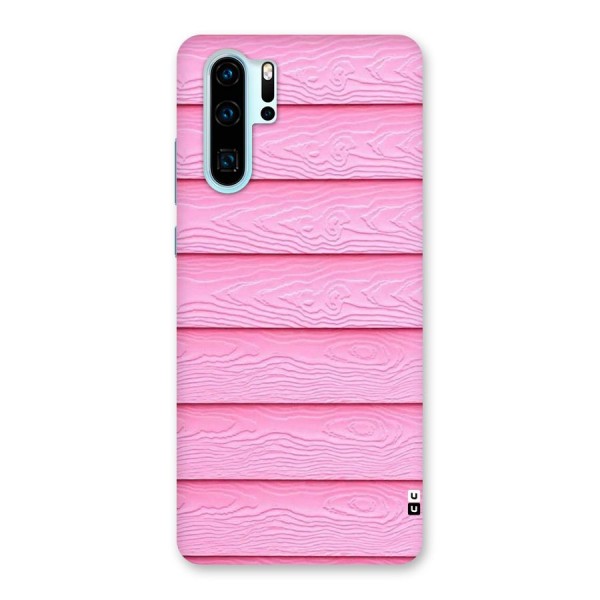 Pink Wood Back Case for Huawei P30 Pro