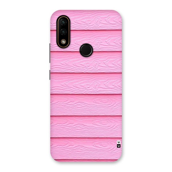 Pink Wood Back Case for Lenovo A6 Note