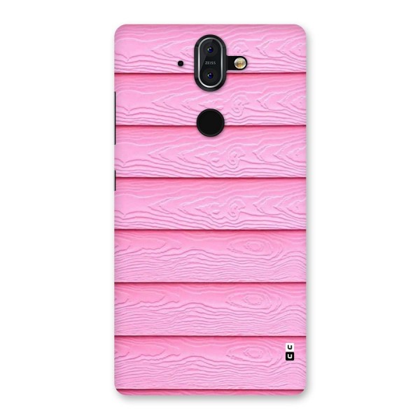 Pink Wood Back Case for Nokia 8 Sirocco