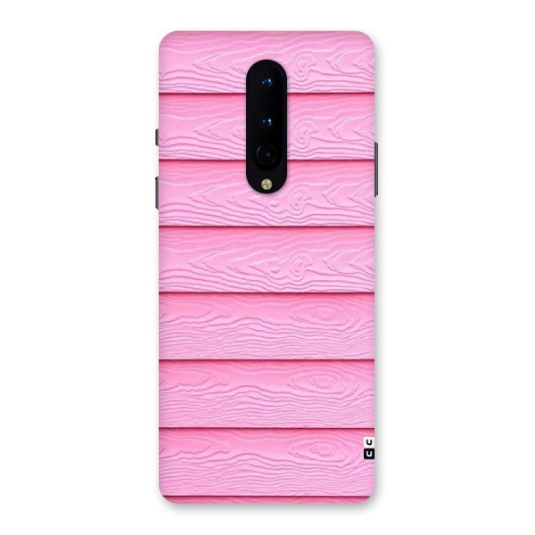 Pink Wood Back Case for OnePlus 8