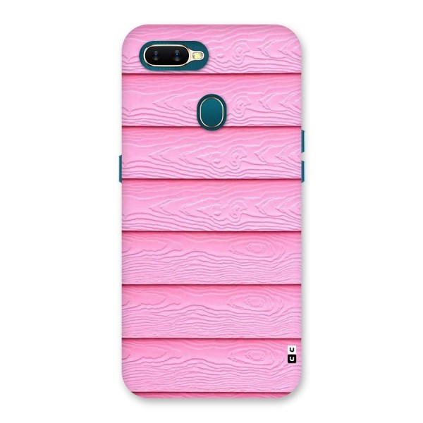 Pink Wood Back Case for Oppo A12