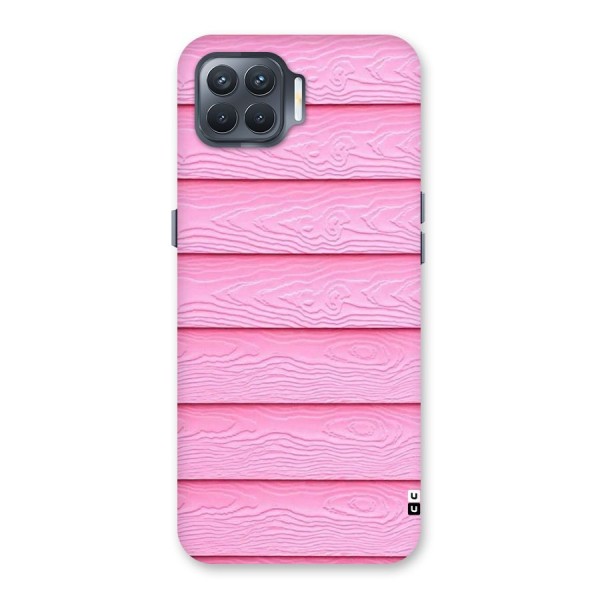 Pink Wood Back Case for Oppo F17 Pro