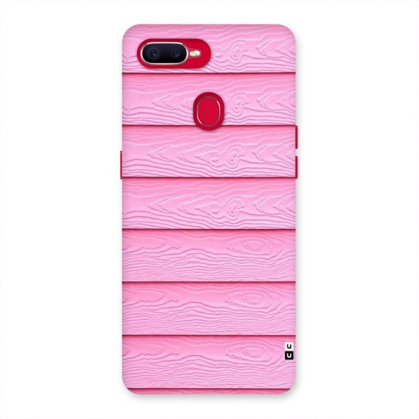 Pink Wood Back Case for Oppo F9 Pro