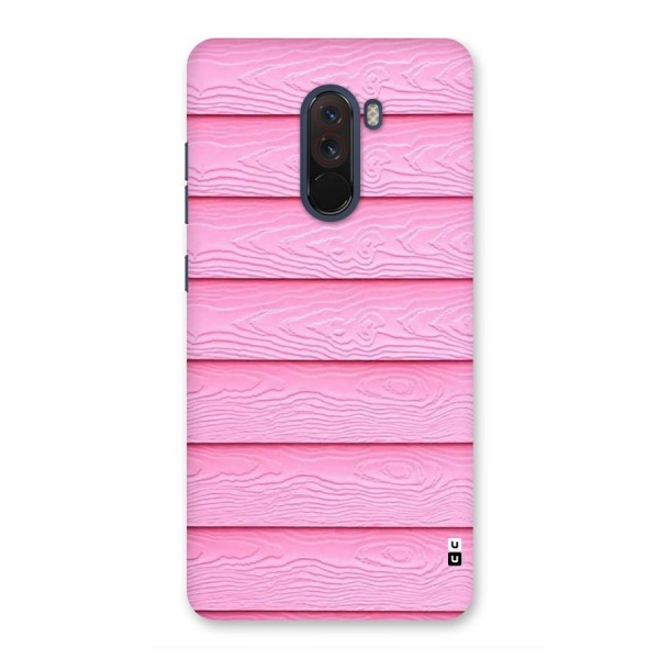 Pink Wood Back Case for Poco F1