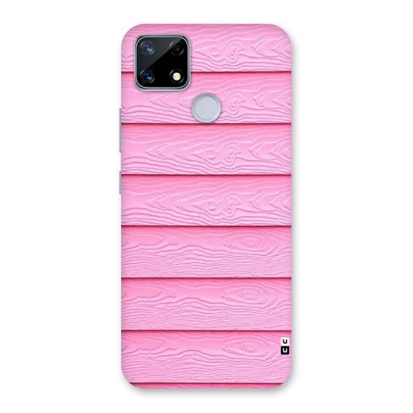 Pink Wood Back Case for Realme Narzo 20