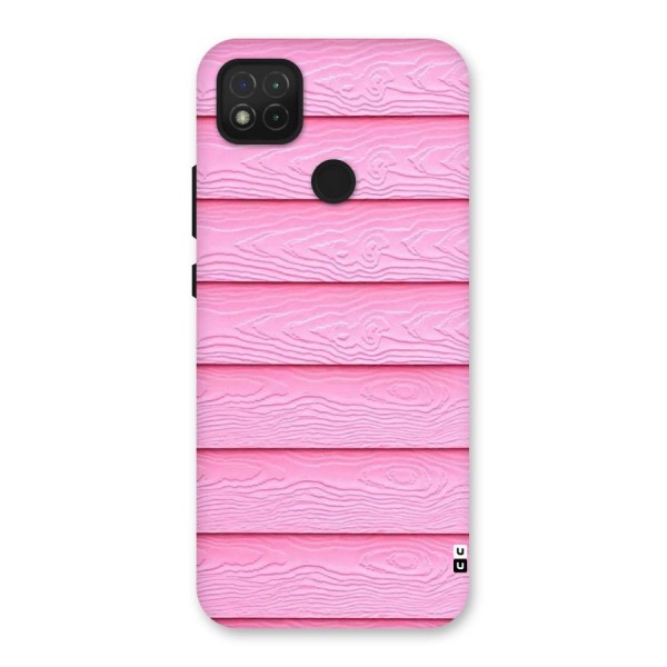 Pink Wood Back Case for Redmi 9C