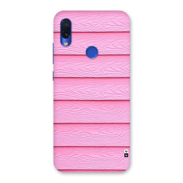 Pink Wood Back Case for Redmi Note 7