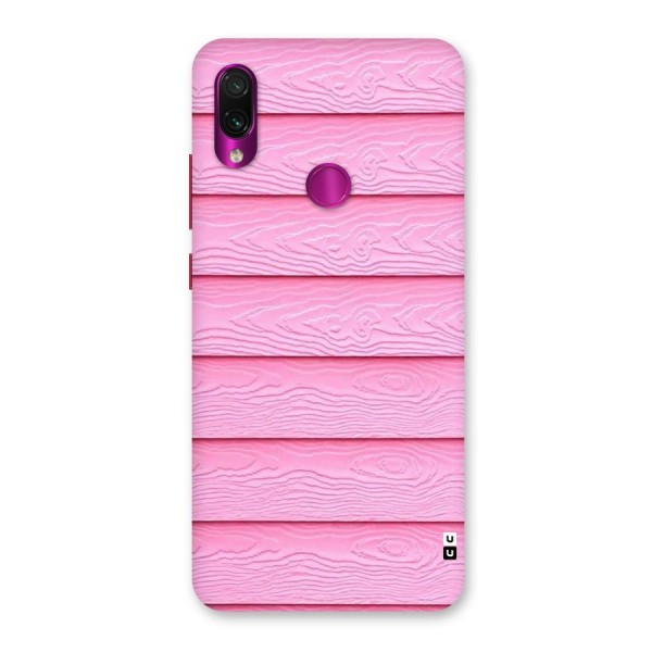 Pink Wood Back Case for Redmi Note 7 Pro