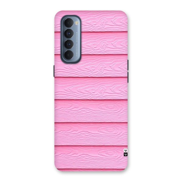 Pink Wood Back Case for Reno4 Pro