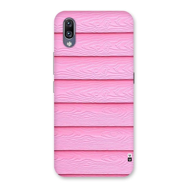 Pink Wood Back Case for Vivo NEX