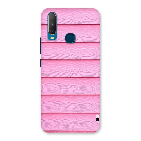 Pink Wood Back Case for Vivo U10