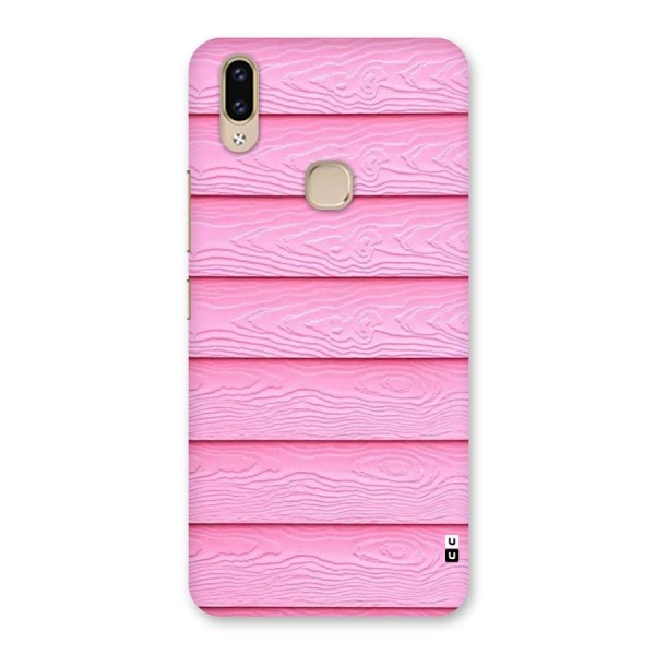 Pink Wood Back Case for Vivo V9