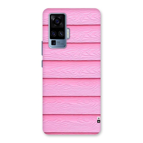 Pink Wood Back Case for Vivo X50 Pro